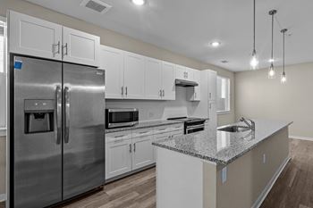 Alton jefferson park luxury apartments in denver, colorado kitchen with stainless steel appliances
